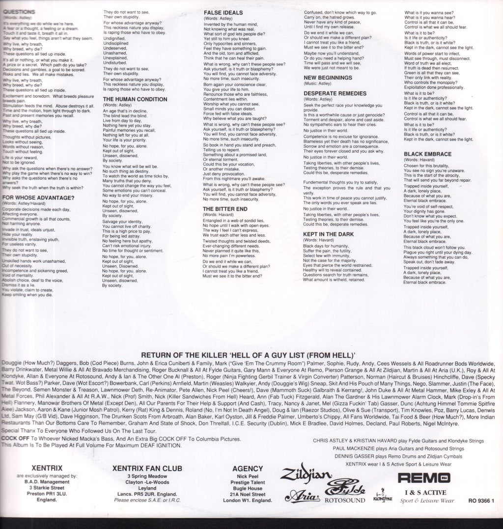 Xentrix - For Whose Advantage - Lp