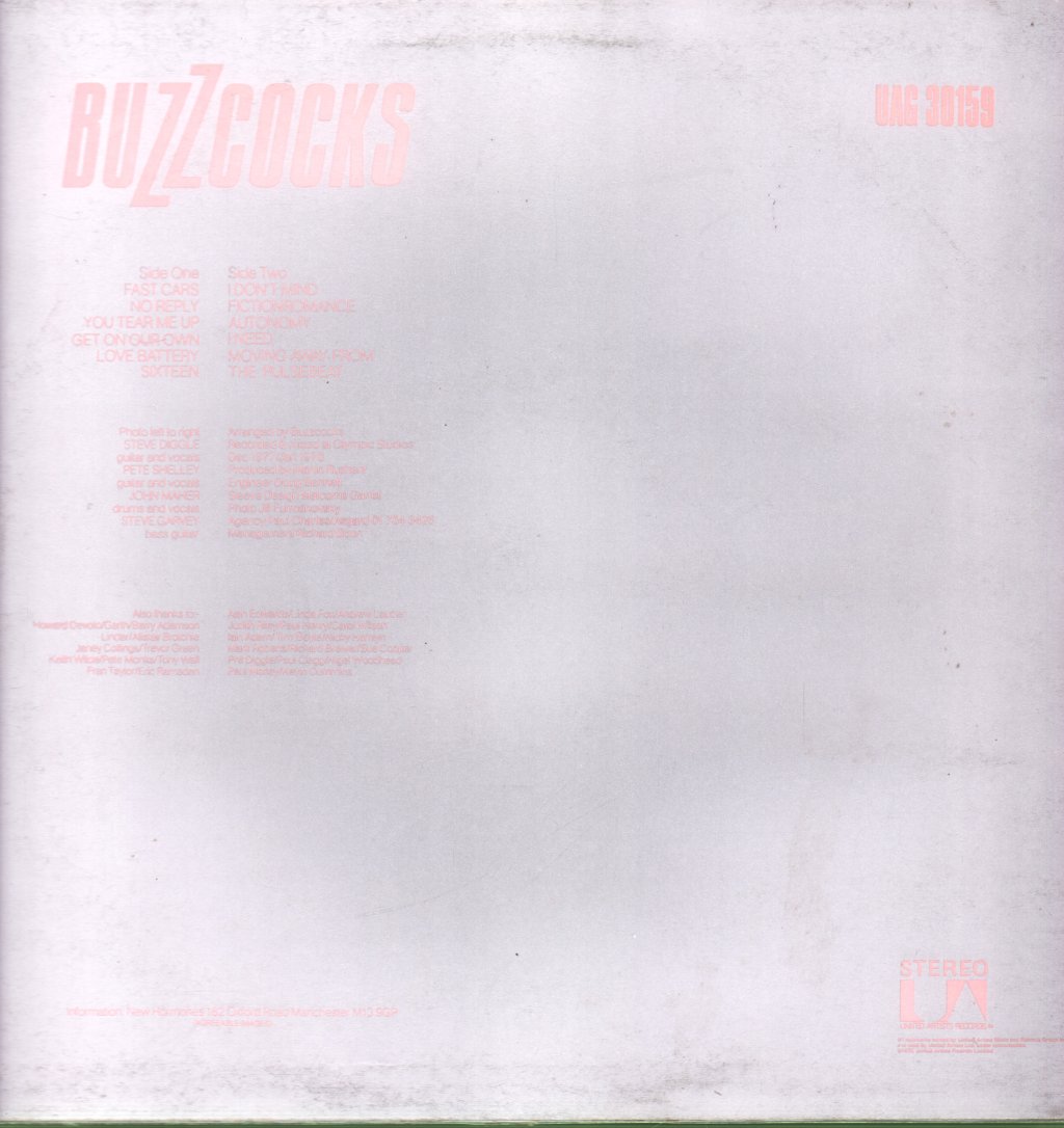Buzzcocks - Another Music In A Different Kitchen - Lp