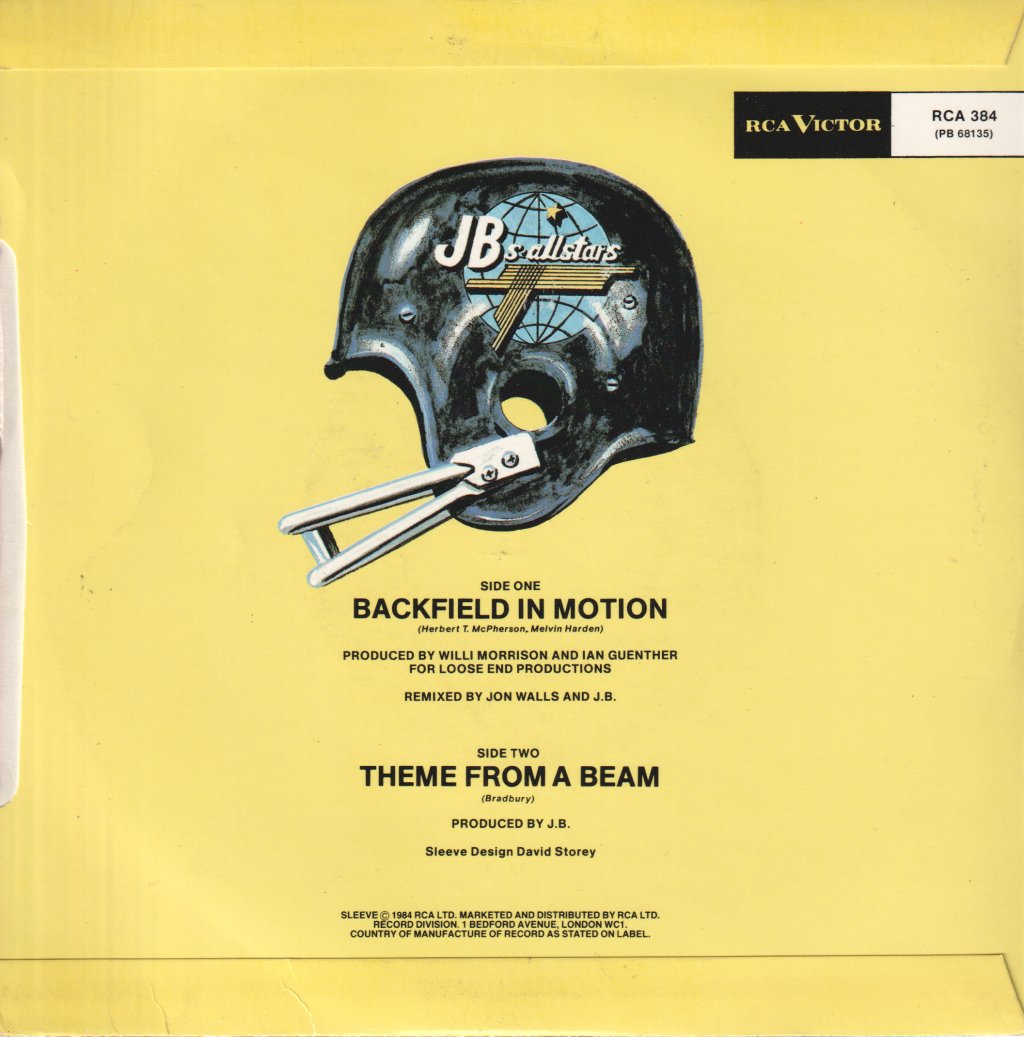 Jb's Allstars - Backfield In Motion - 7 Inch