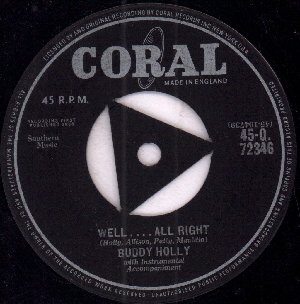Buddy Holly - Heartbeat - 7 Inch