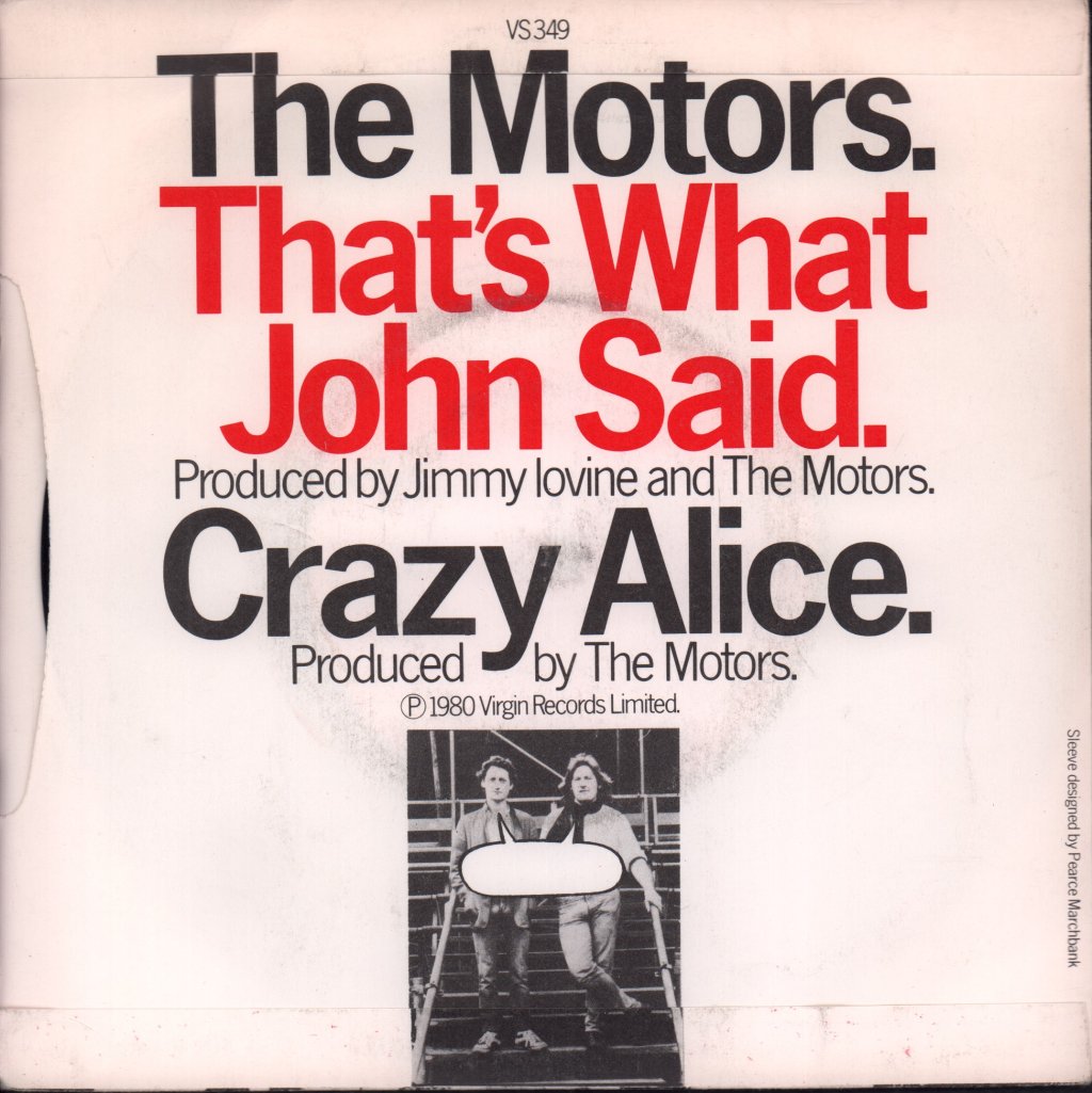 Motors - That's What John Said - 7 Inch