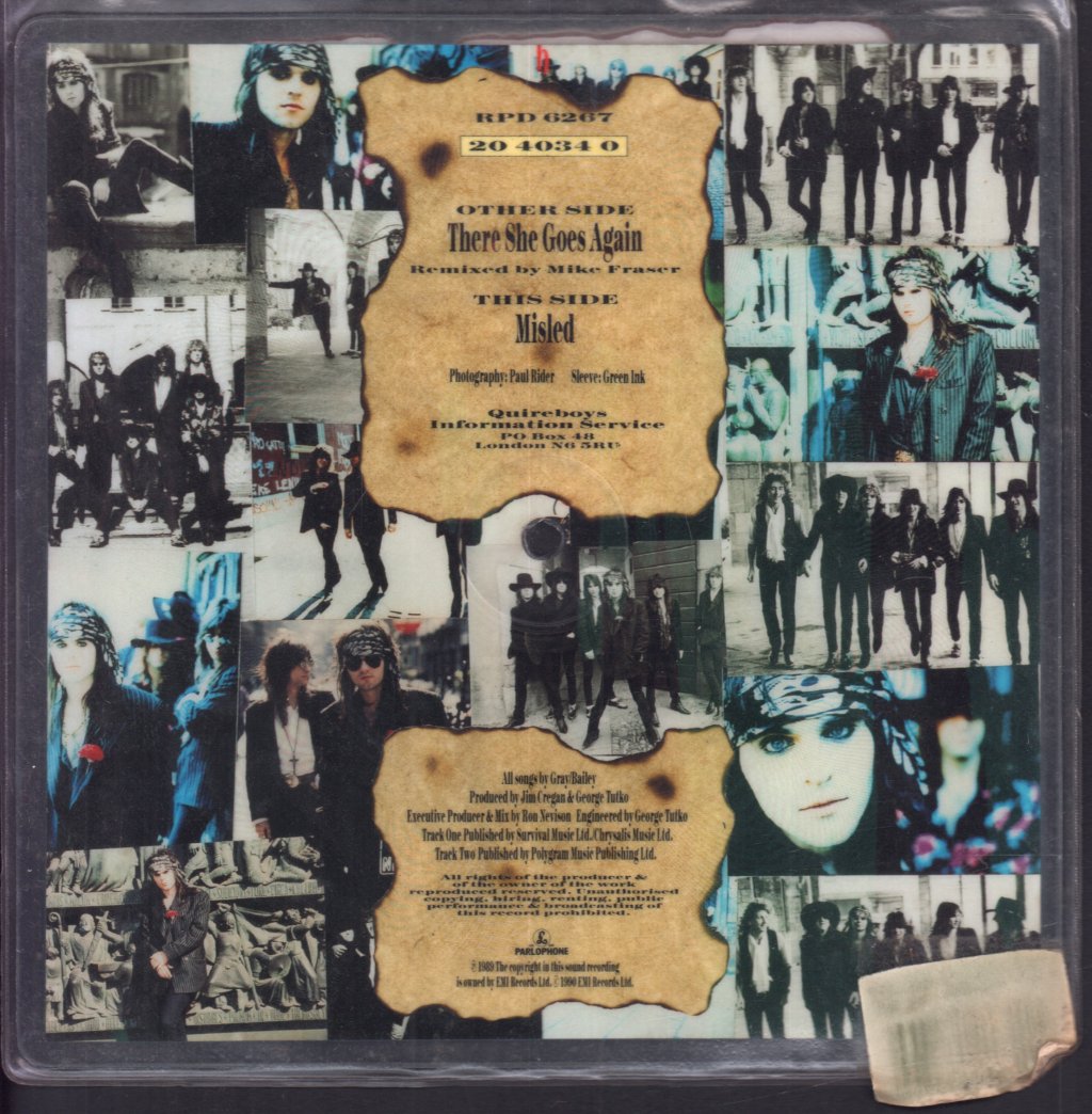 Quireboys - There She Goes Again - 7 Inch