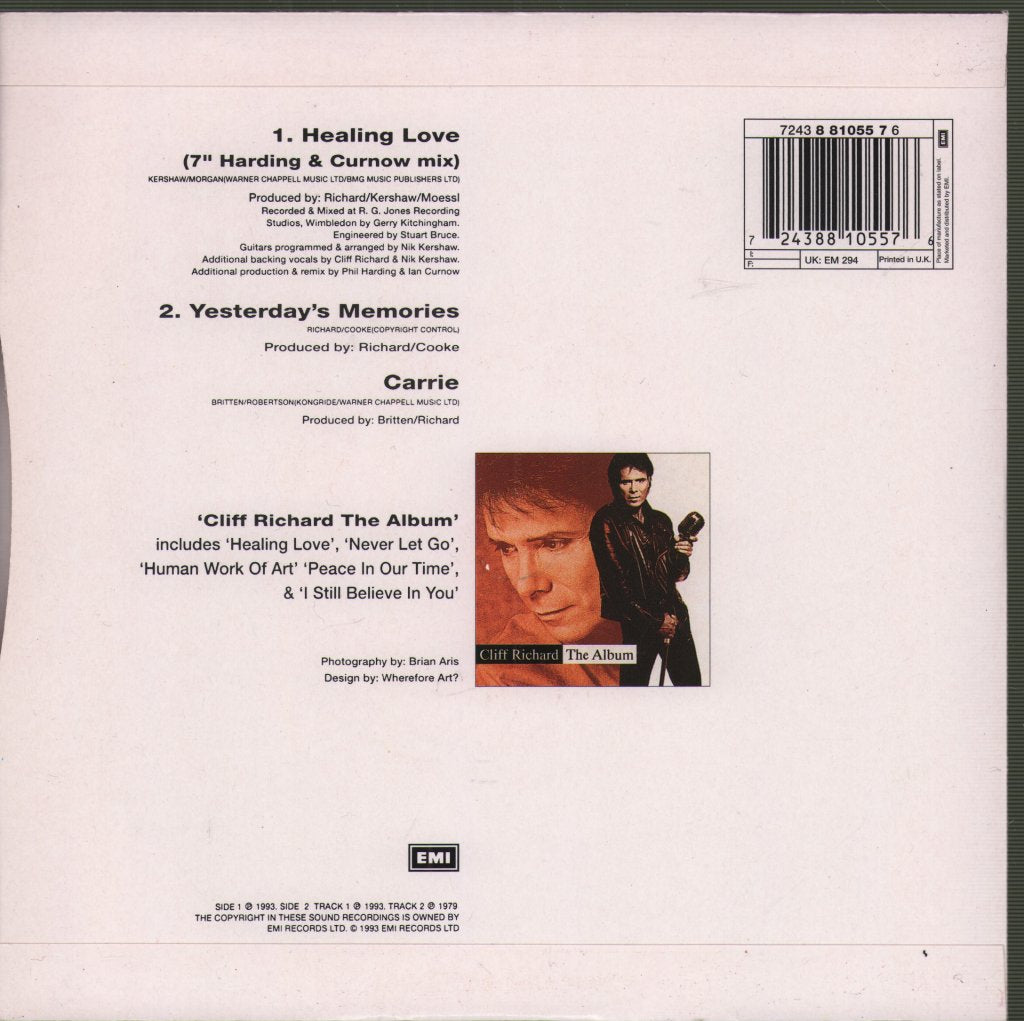 Cliff Richard - Healing Love - 7 Inch