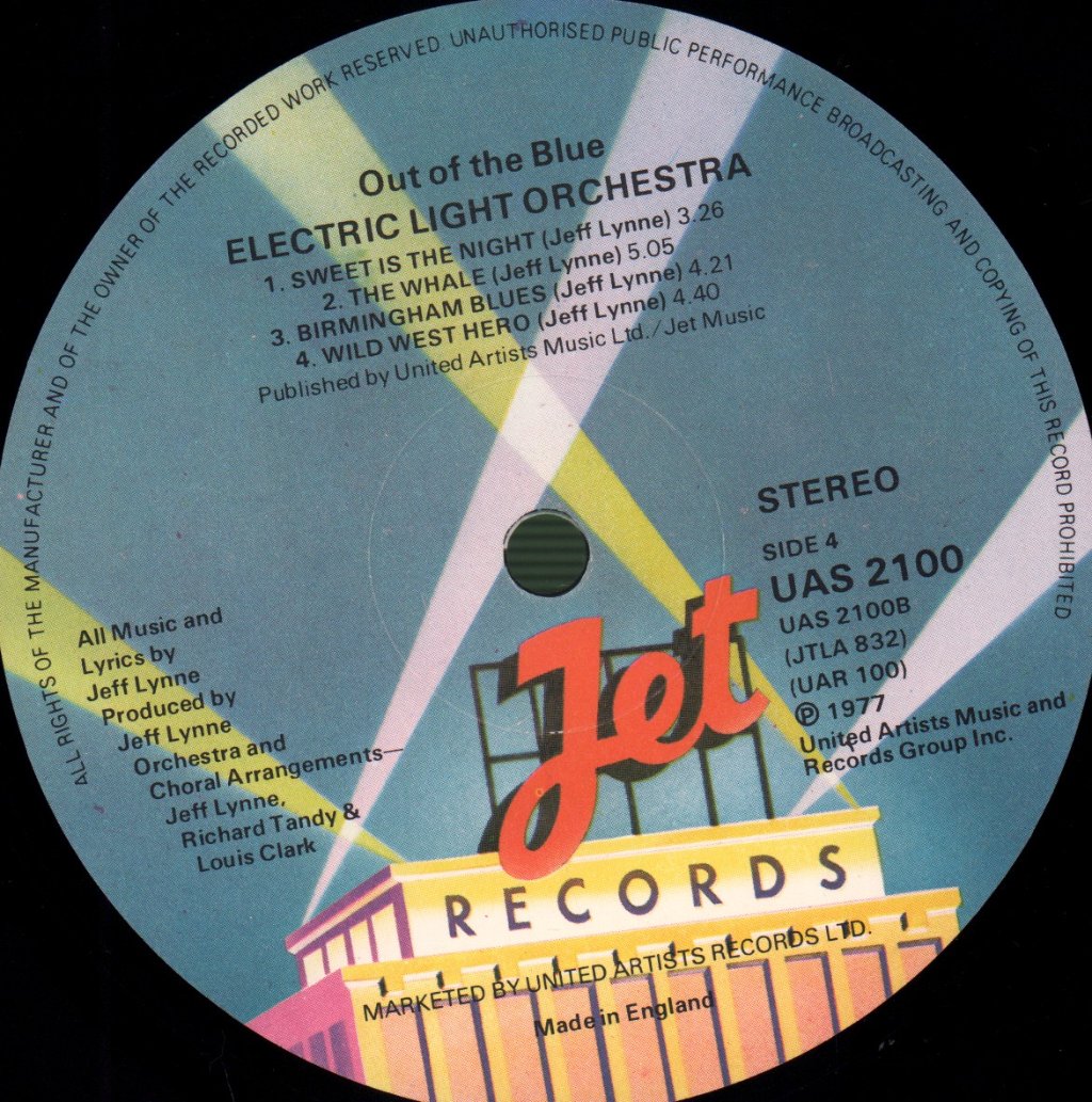 Electric Light Orchestra - Out Of The Blue - Double Lp