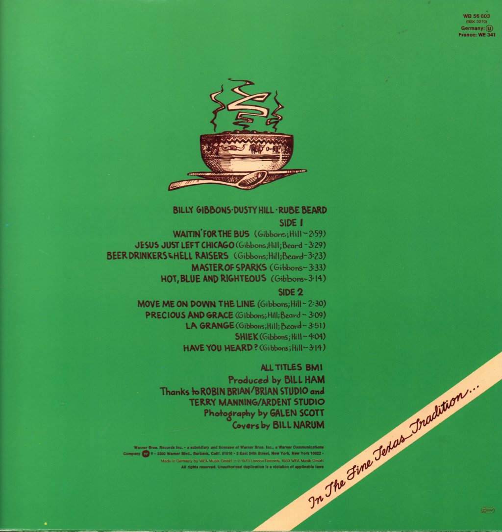 ZZ Top - Tres Hombres - Lp