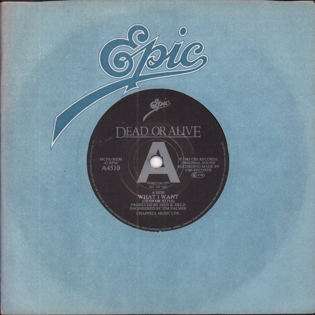 Dead Or Alive - What I Want - 7 Inch