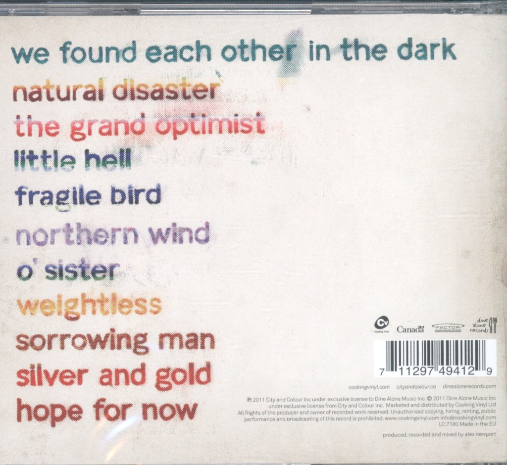 City And Colour - Little Hell - Cd
