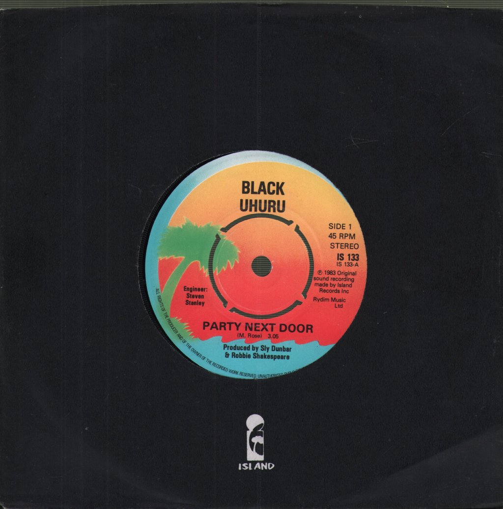 Black Uhuru - Party Next Door / Party In Session - 7 Inch