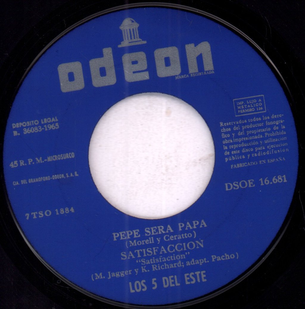 Los 5 Del Este - Pepe Sera Papa - 7 Inch
