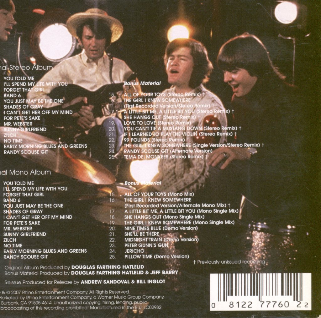 Monkees - Headquarters - Double Cd