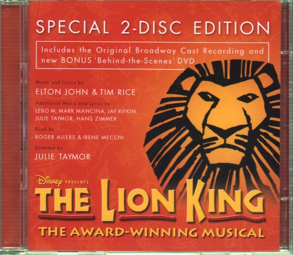 Various Artists - Lion King - Original Broadway Cast Recording - Cd/Dvd
