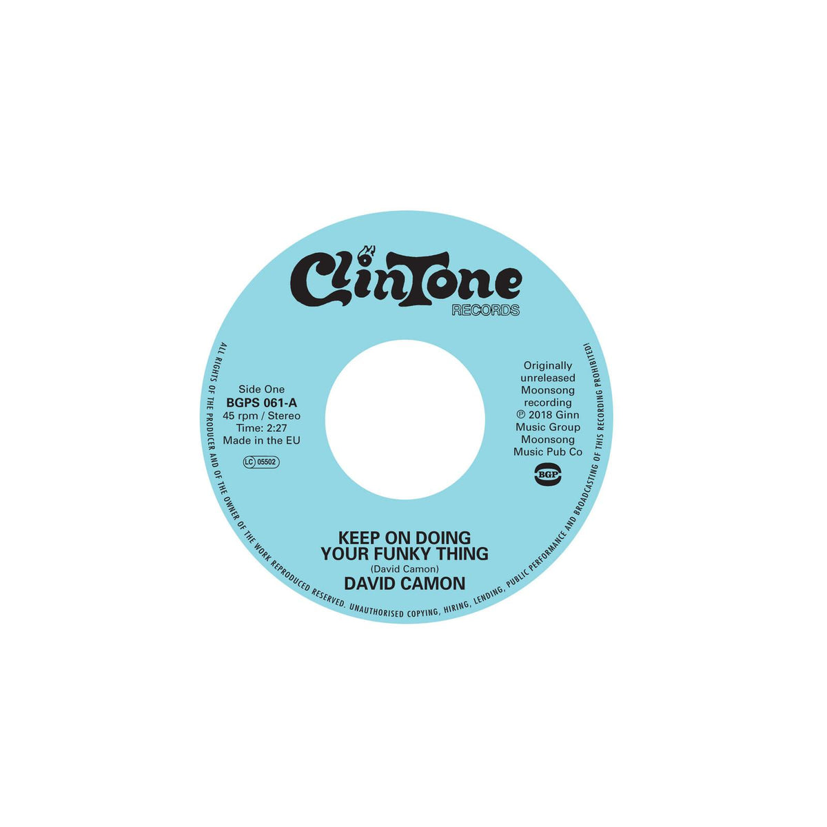 David Camon - Keep On Doing Your Funky Thing - 7 Inch