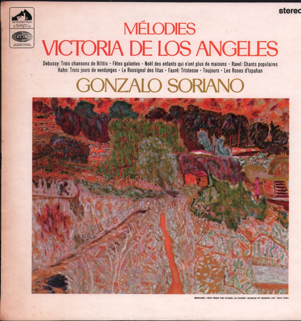 Victoria De Los Angeles / Gonzalo Soriano - Mélodies - Lp