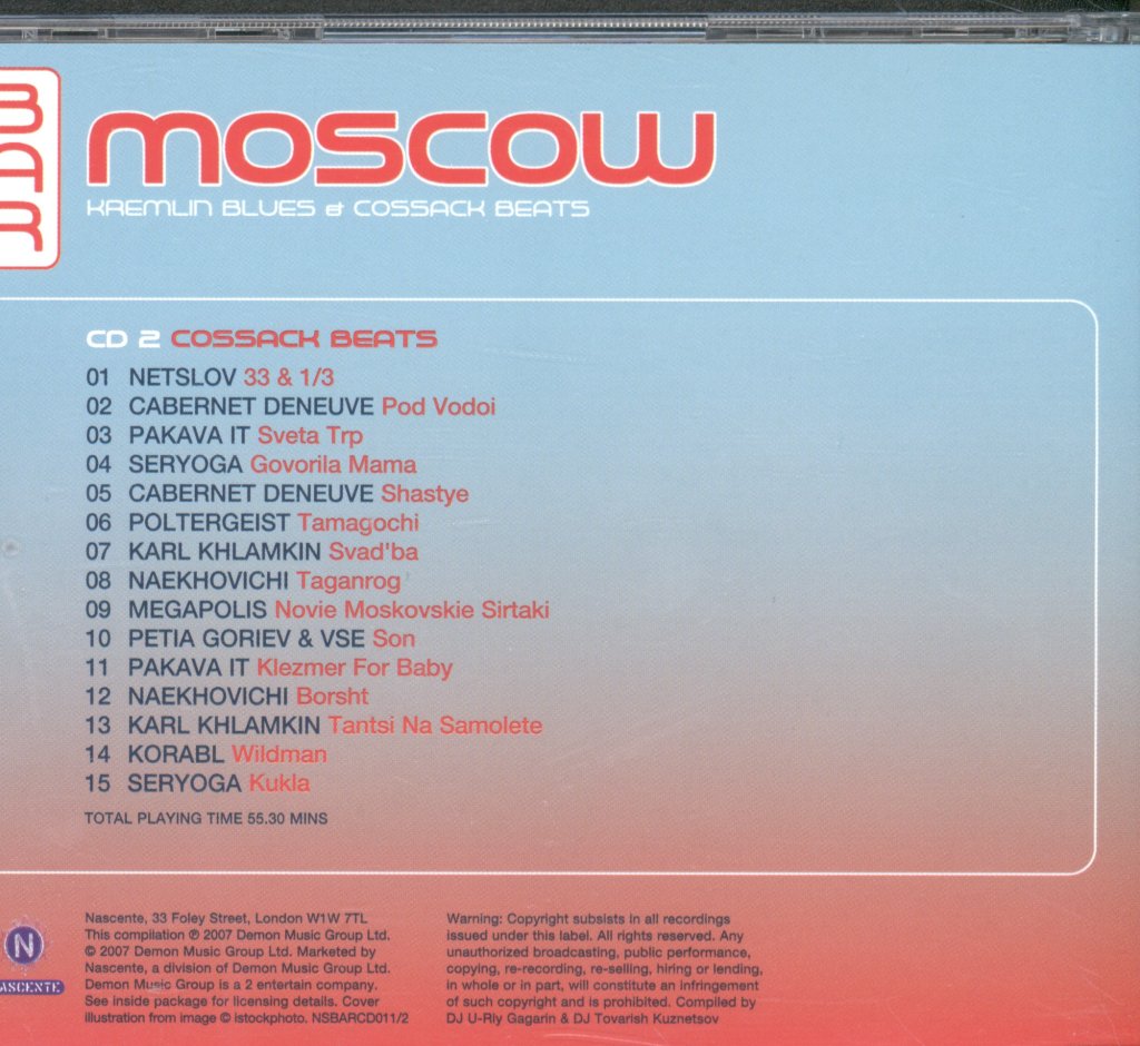 Various Artists - Bar Moscow Kremlin Blues And Cossack - Double Cd