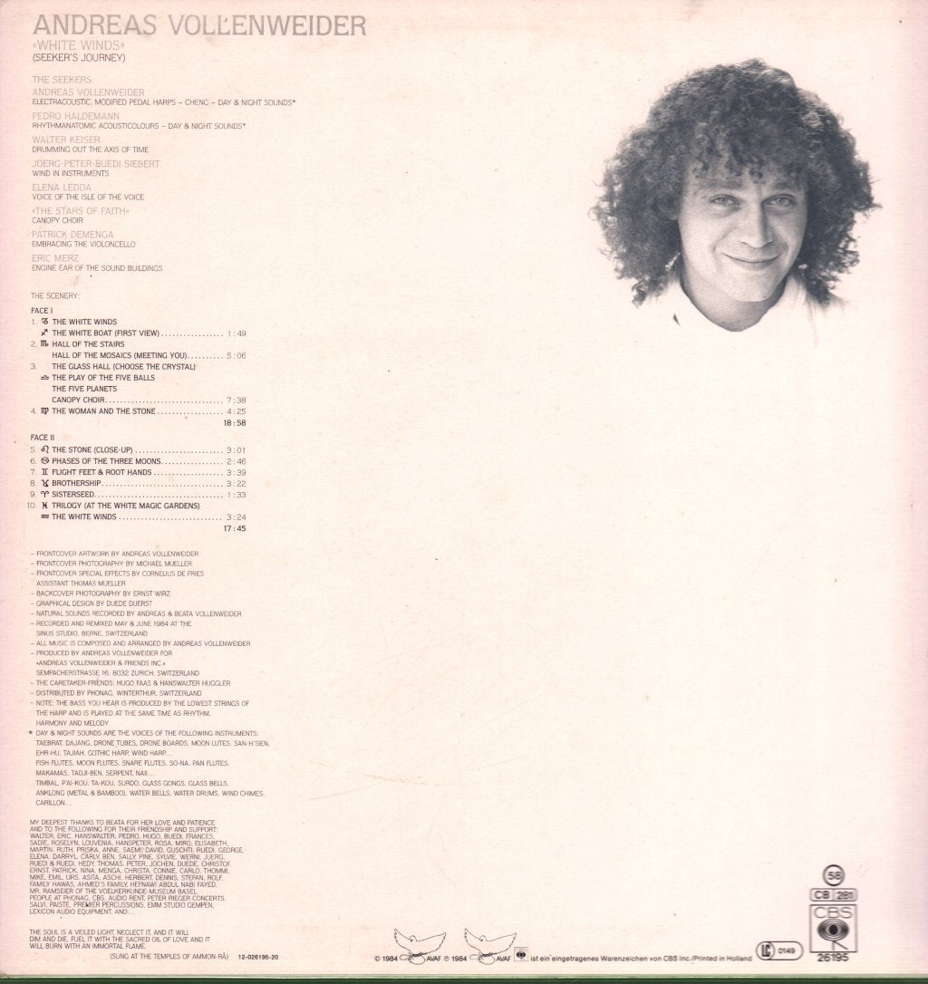 Andreas Vollenweider - White Winds - Lp