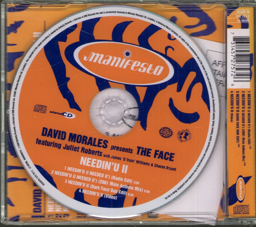 david morales presents the face - Needin' U II - Cd