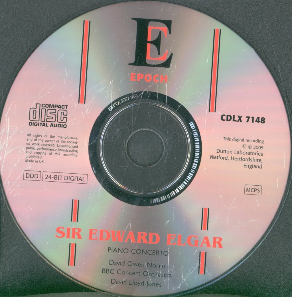 David Owen Norris, BBC Concert Orchestra, BBC Singers, David Lloyd-Jones - Elgar - sketches, drafts & recordings of his Piano Concerto Realised for performance by Robert Walker - Cd