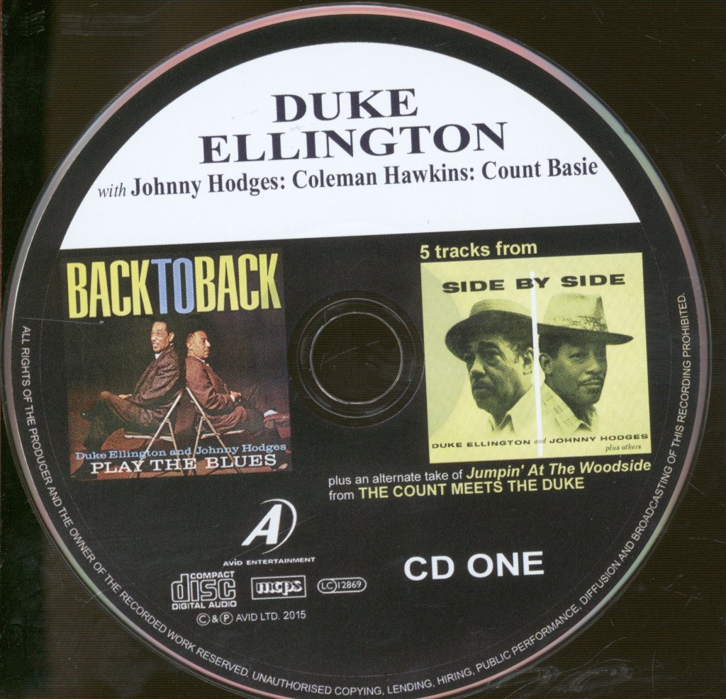 Duke Ellington - With Johnny Hodges, Coleman Hawkins, Count Basie - Double Cd