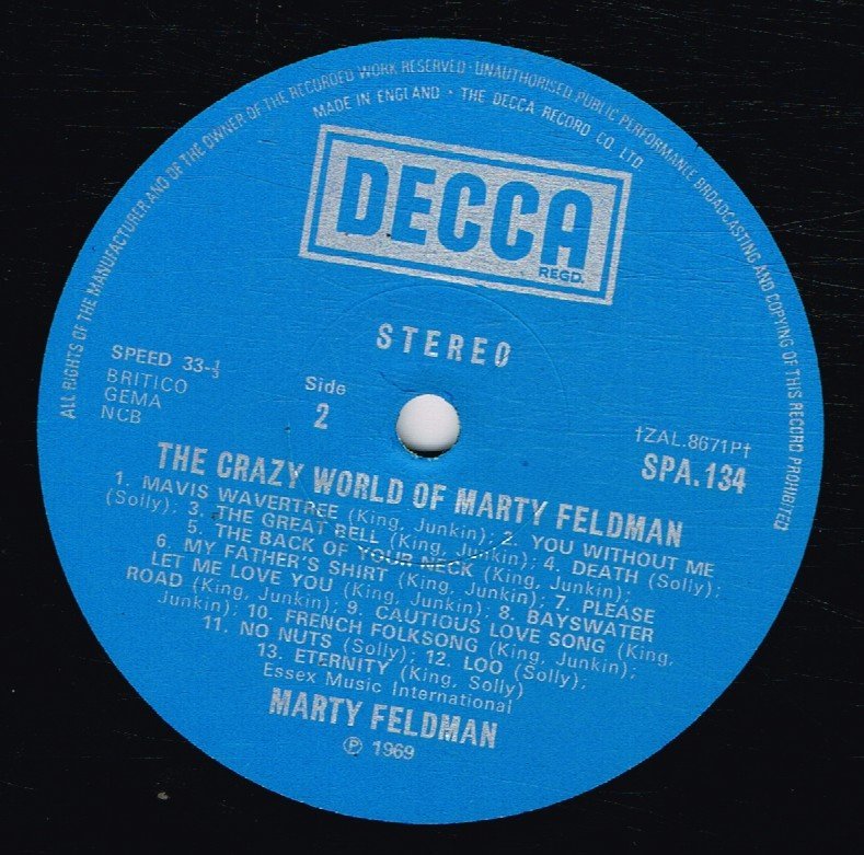 Marty Feldman - Crazy World Of Marty Feldman - Lp