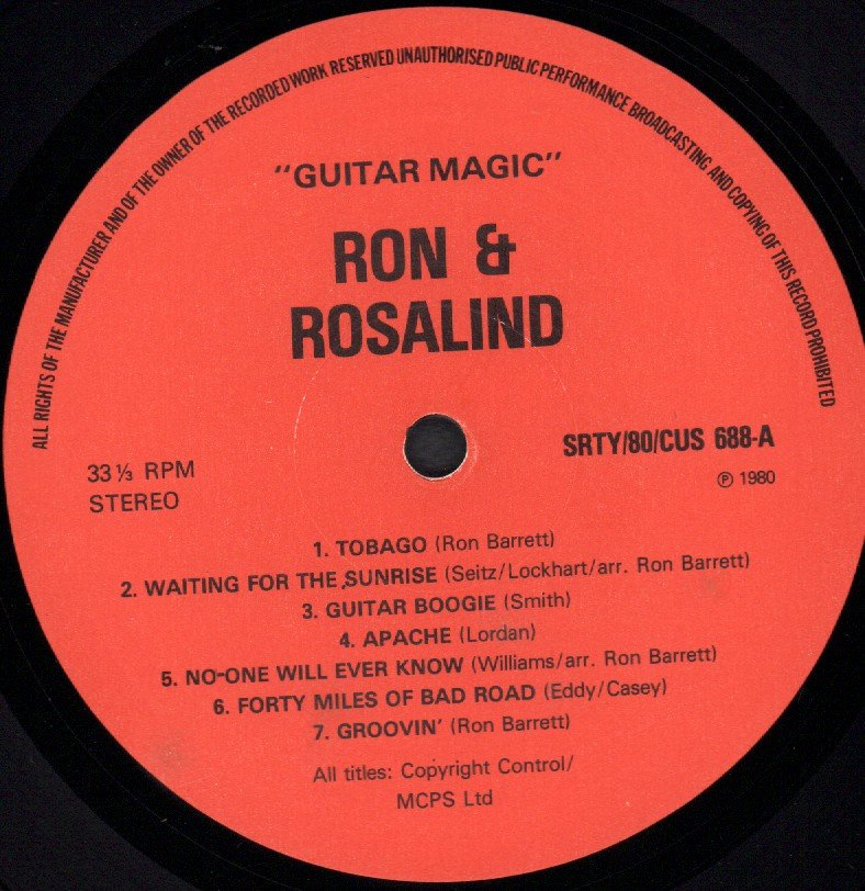 ron and rosalind - guitar magic - Lp