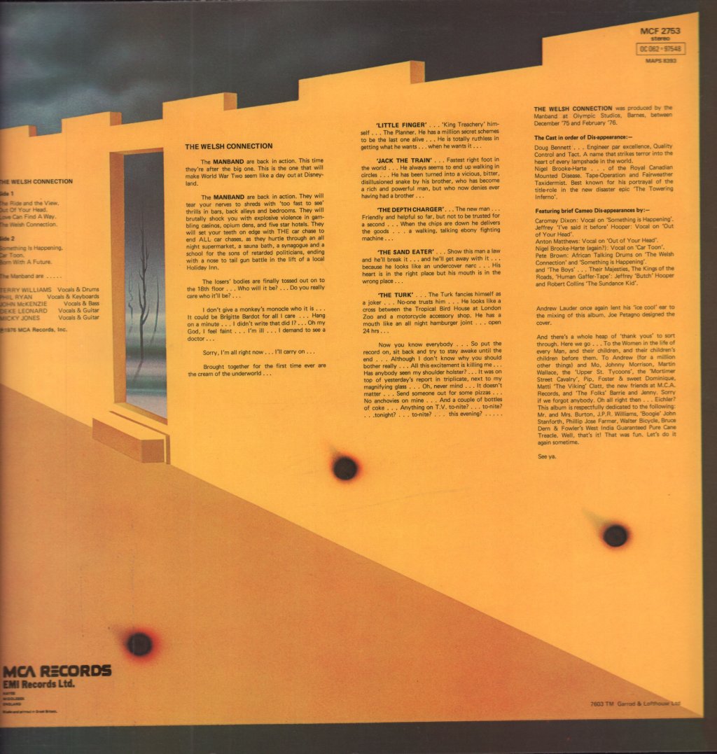 Man (Welsh Progressive Rock Group) - Welsh Connection - Lp