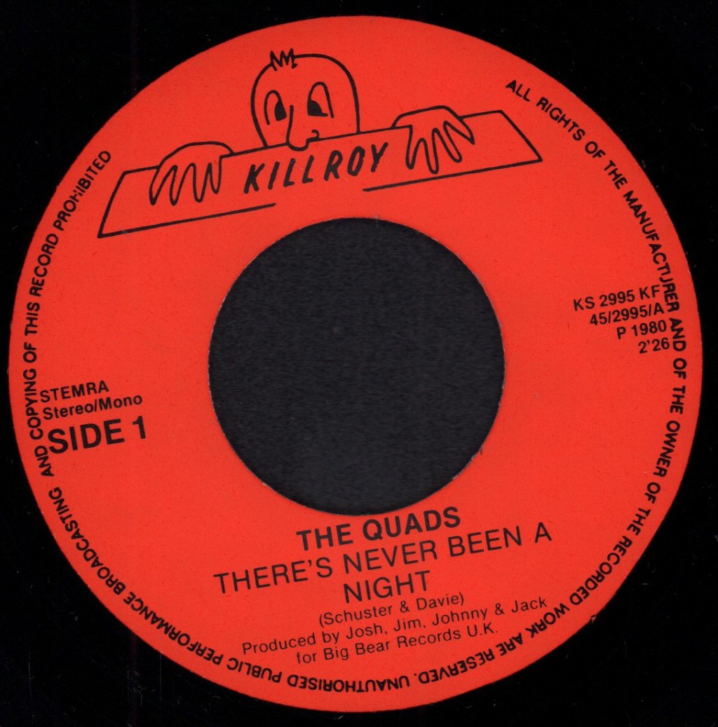 Quads - There's Never Been A Night - 7 Inch