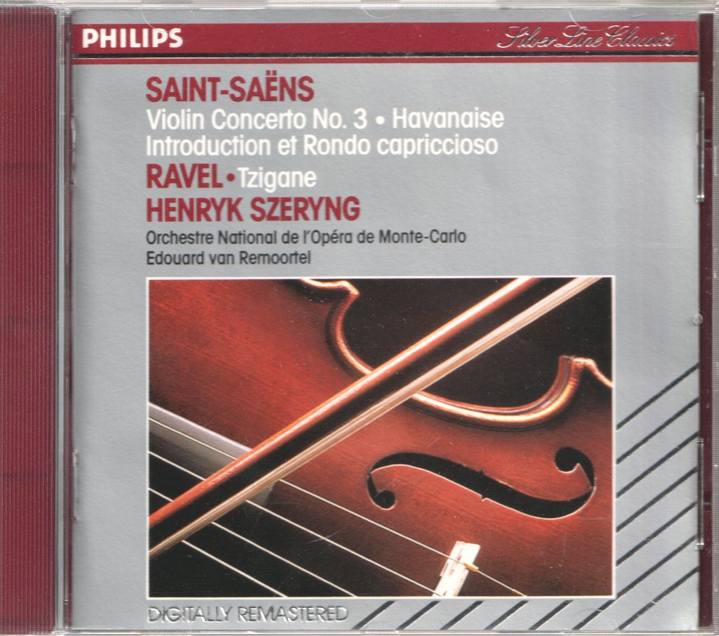 Henryk Szeryng / Orchestre National De L'Opéra De Monte-Carlo - Saint-Saëns / Ravel - Violin Concerto No. 3 / Tzigane - Cd