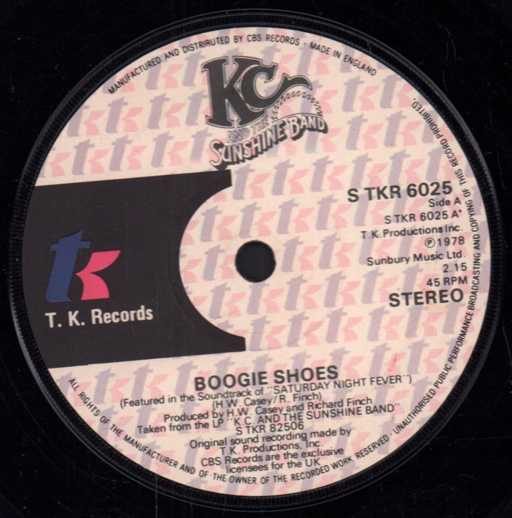 KC And The Sunshine Band - Boogie Shoes - 7 Inch