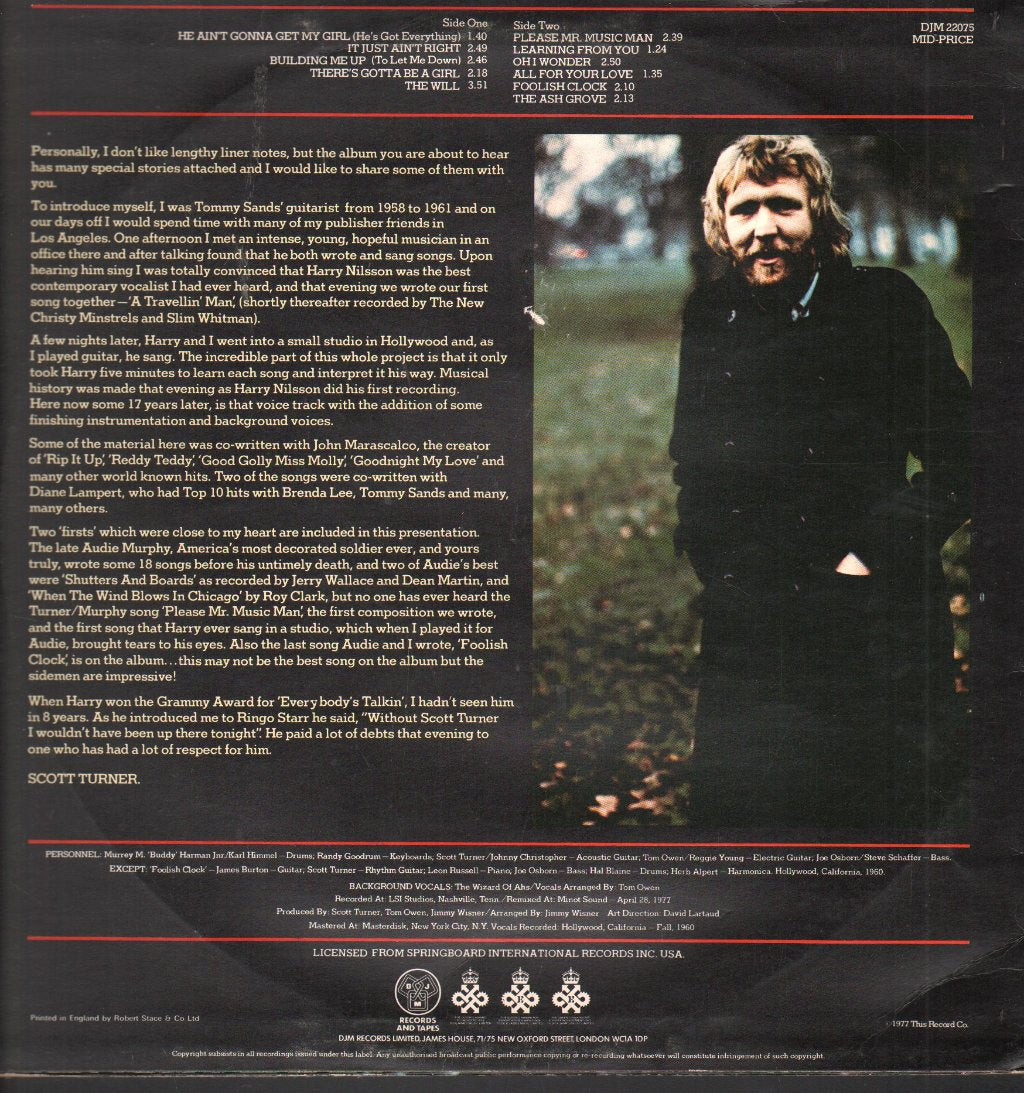 Nilsson - Early Tymes - Lp