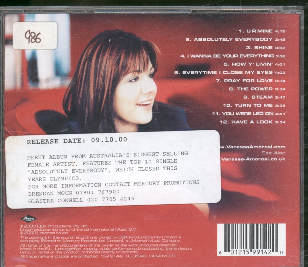 Vanessa Amorosi - Power - Cd