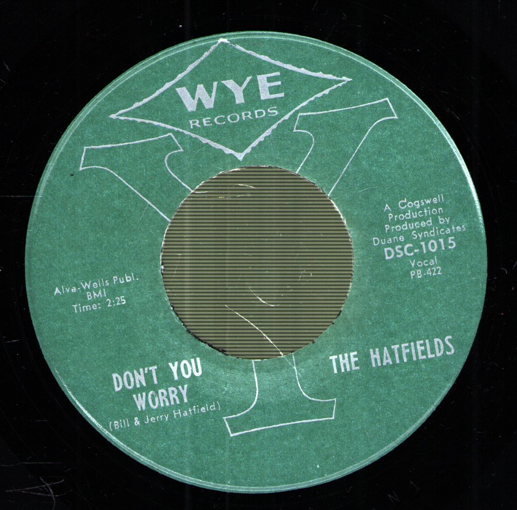 Hatfields - Don't You Worry / Come On Back - 7 Inch
