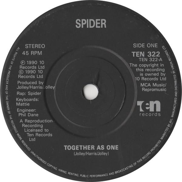 Spider (90'S Rap Group) - Together As One - 7 Inch