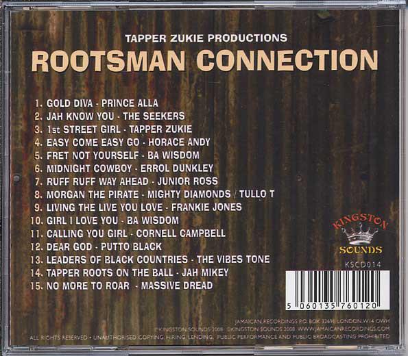 Various Artists - Rootsman Connection: Tapper Zukie Productions - Cd