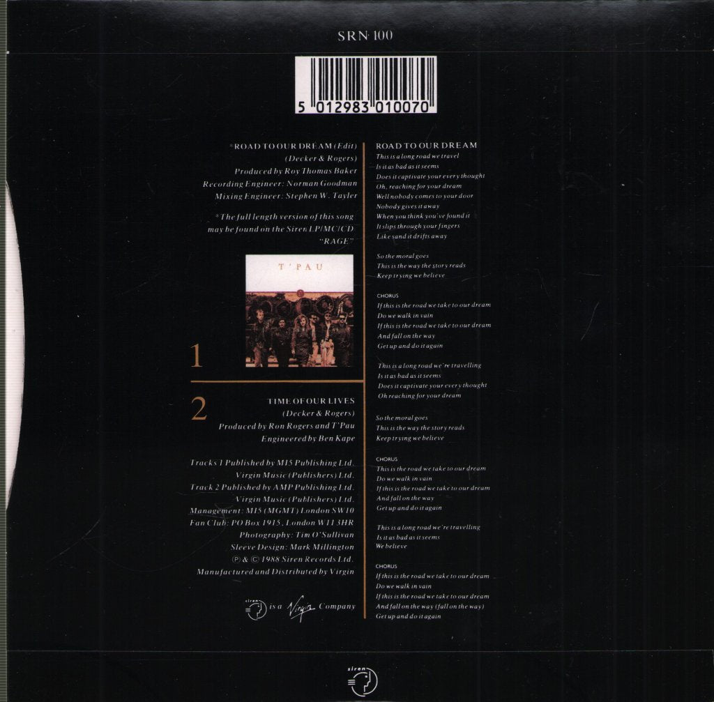 T'PAU - Road To Our Dream - 7 Inch