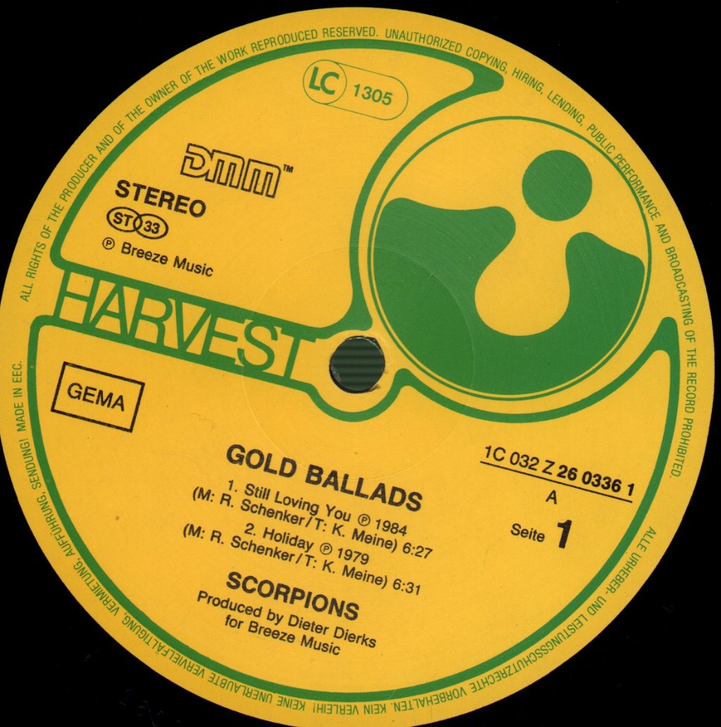 Scorpions - Gold Ballads - Lp