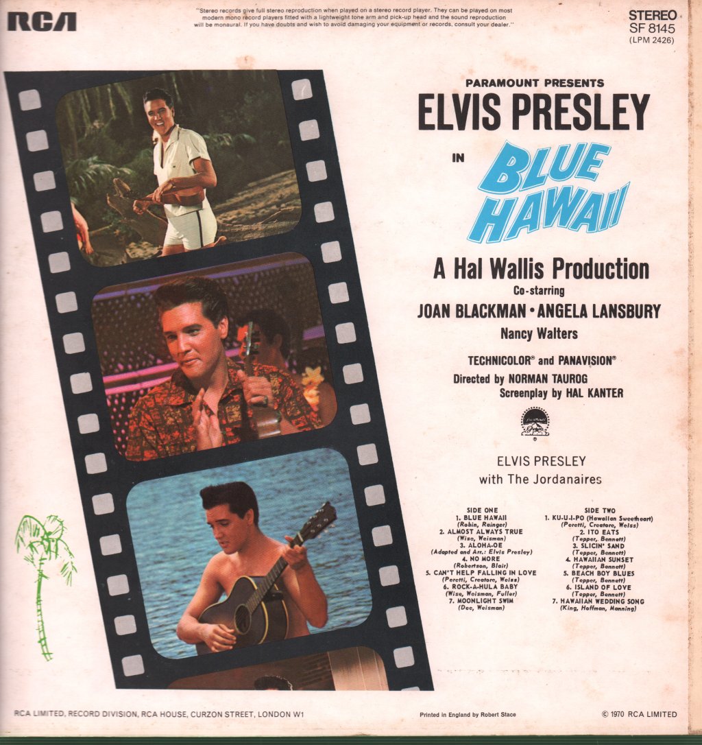 Elvis Presley - Blue Hawaii - Lp