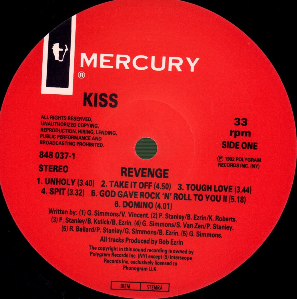 Kiss - Revenge - Lp