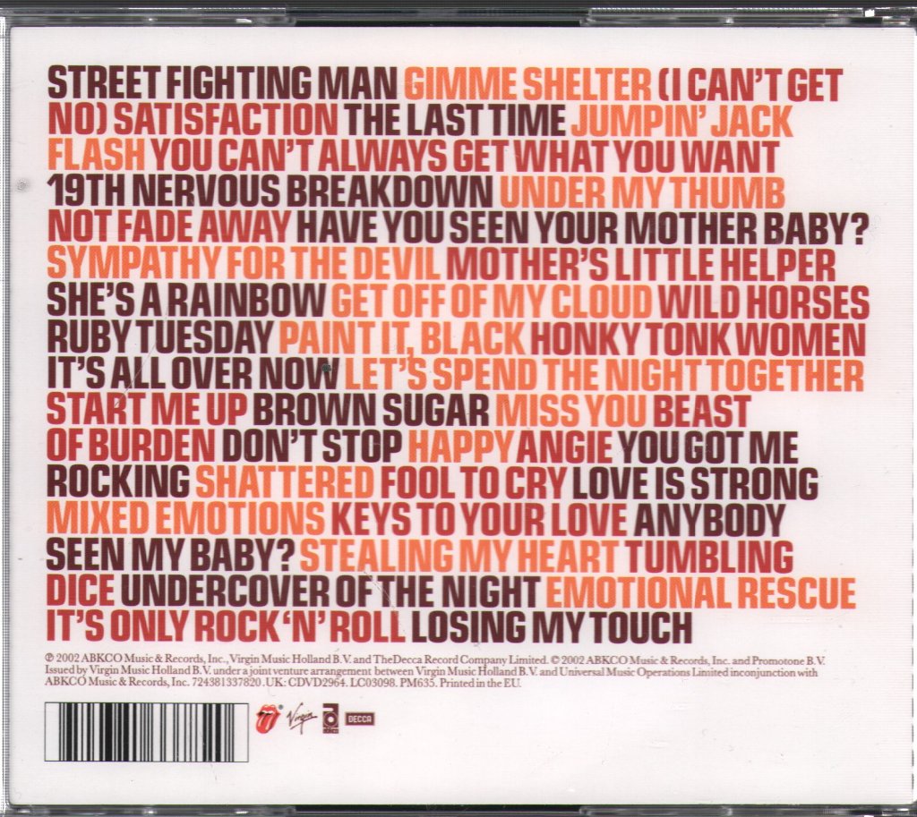 Rolling Stones - Forty Licks - Double Cd
