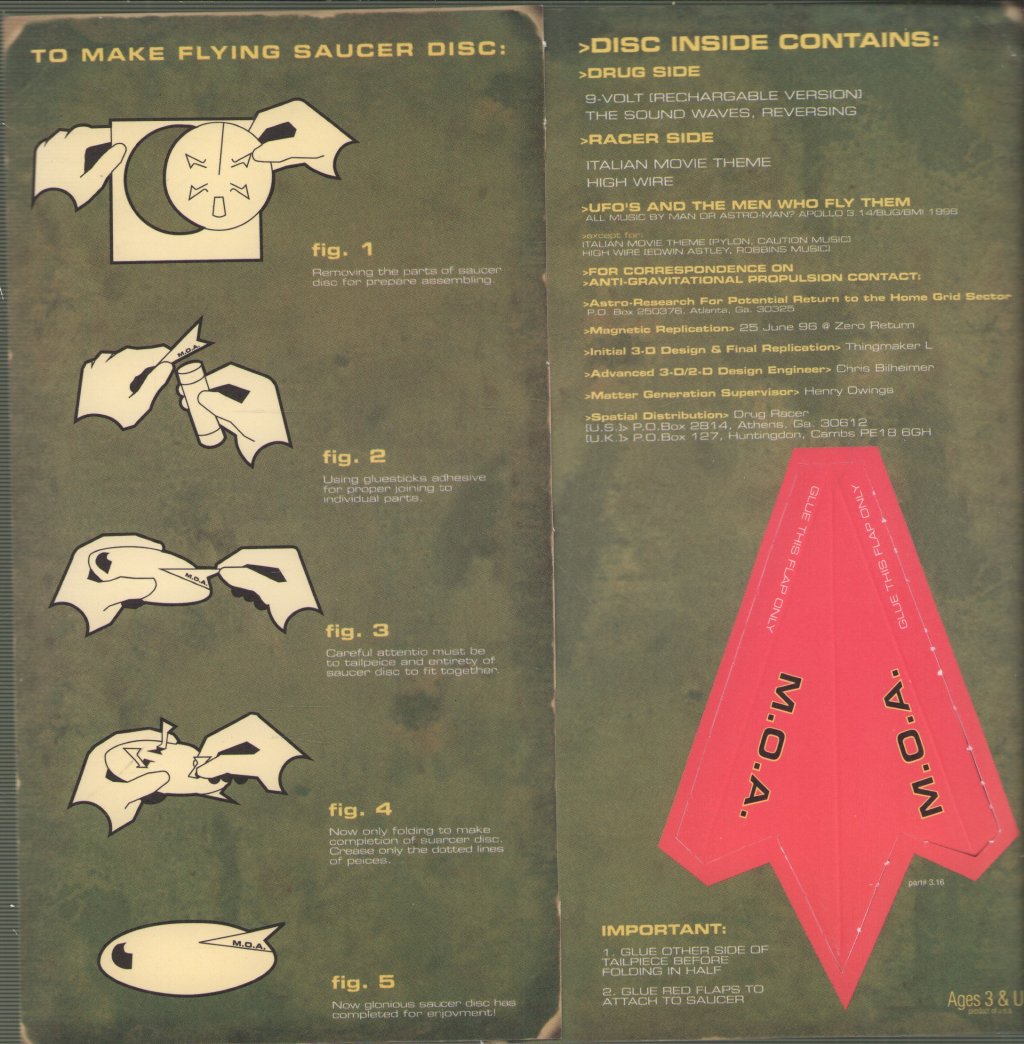 Man Or Astro-Man? - UFO's And The Men Who Fly Them! - 7 Inch