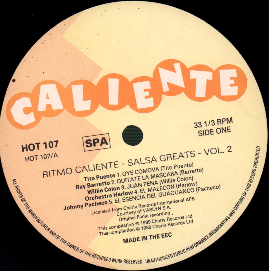 Various Artists - Ritmo Caliente Salsa Greats Vol. 2 - Lp