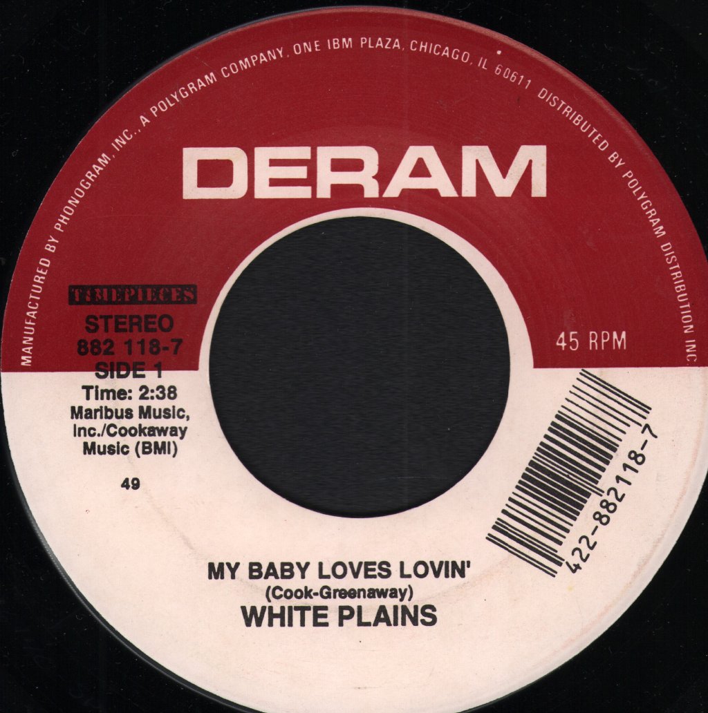 White Plains / Brotherhood Of Man - My Baby Loves Lovin' / United We Stand - 7 Inch