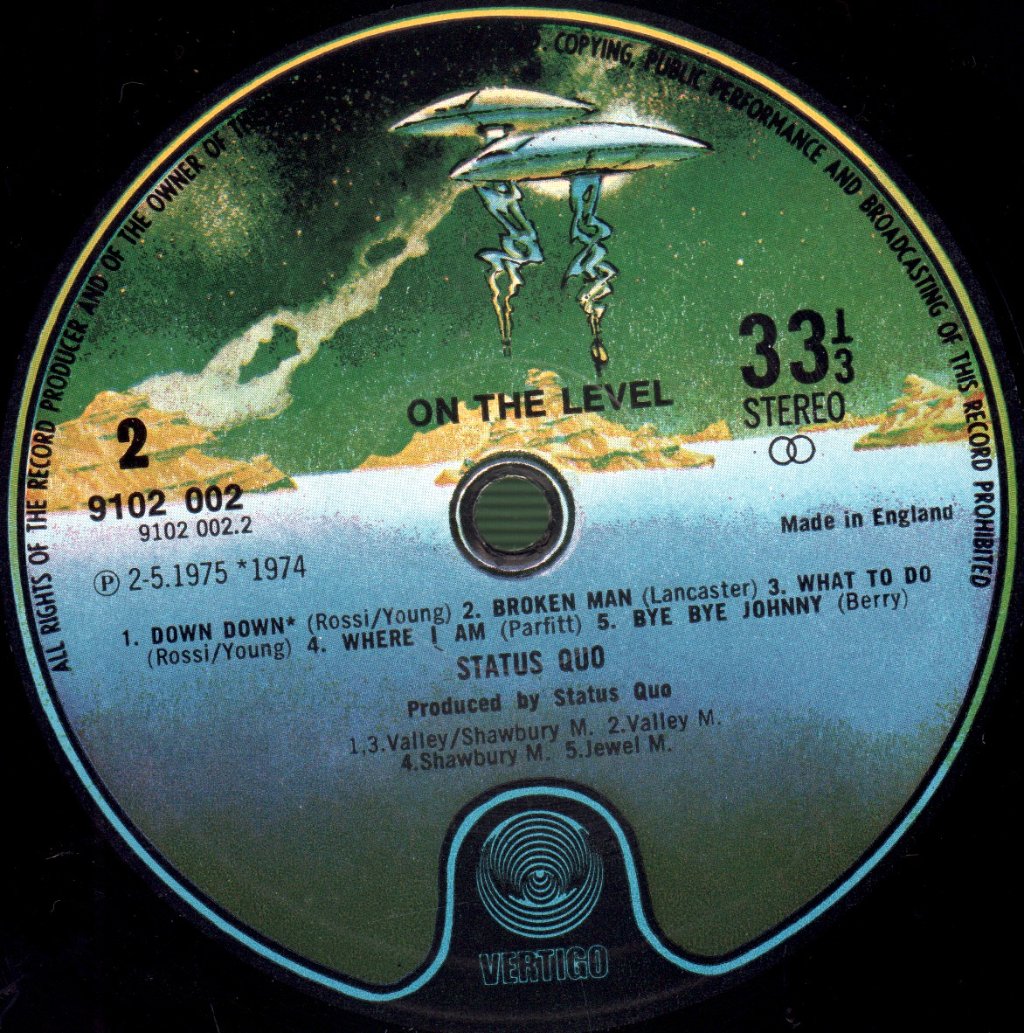 Status Quo - On The Level - Lp