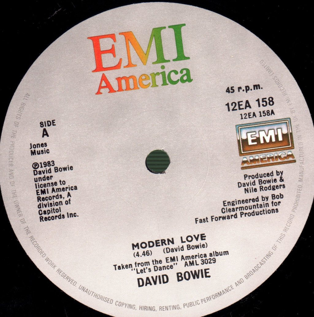 David Bowie - Modern Love - 12 Inch