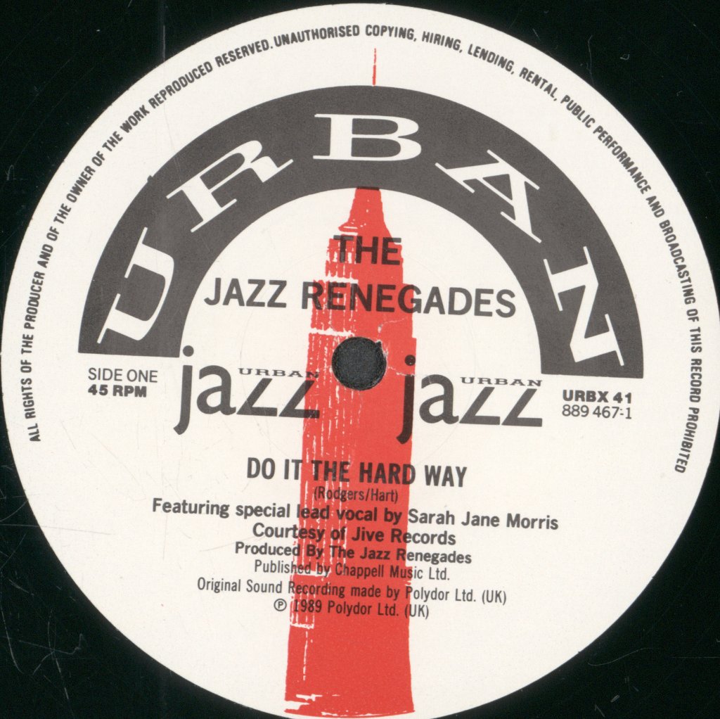 Jazz Renegades - Do It The Hard Way - 12 Inch