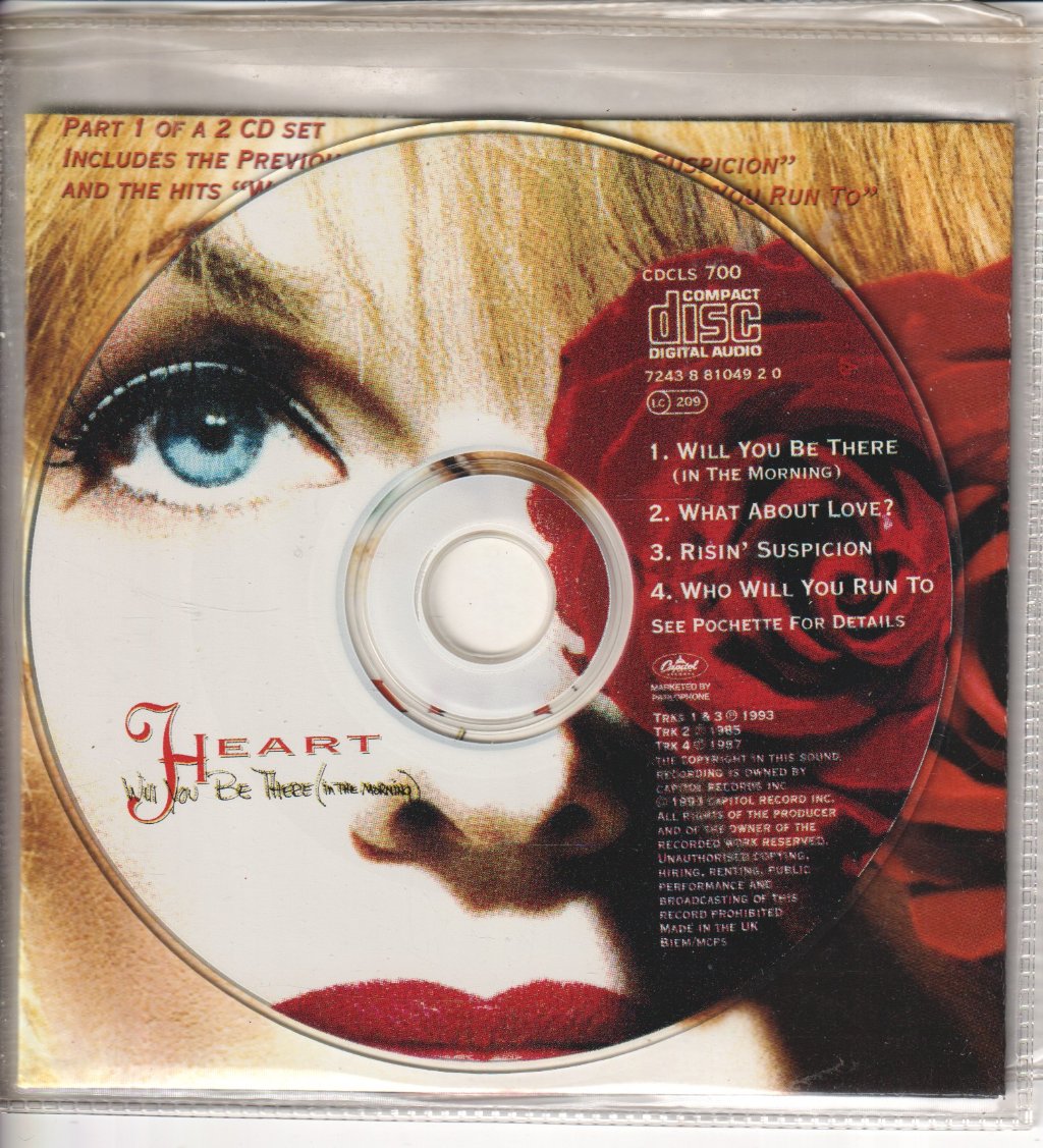 Heart - Will You Be There - Cd
