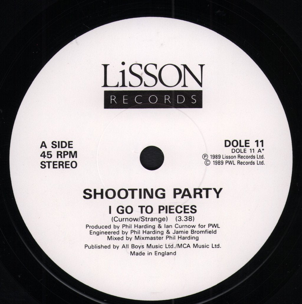 Shooting Party - I Go To Pieces - 7 Inch
