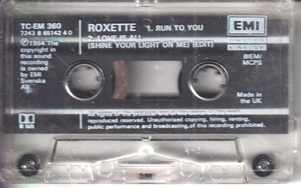 Roxette - Run To You - Cassette