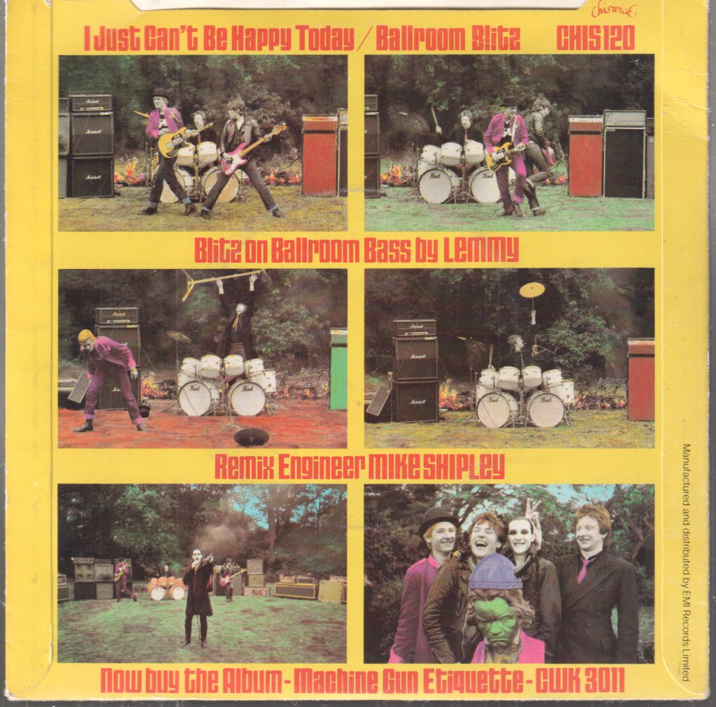 Damned (Punk) - I Just Can't Be Happy Today - 7 Inch