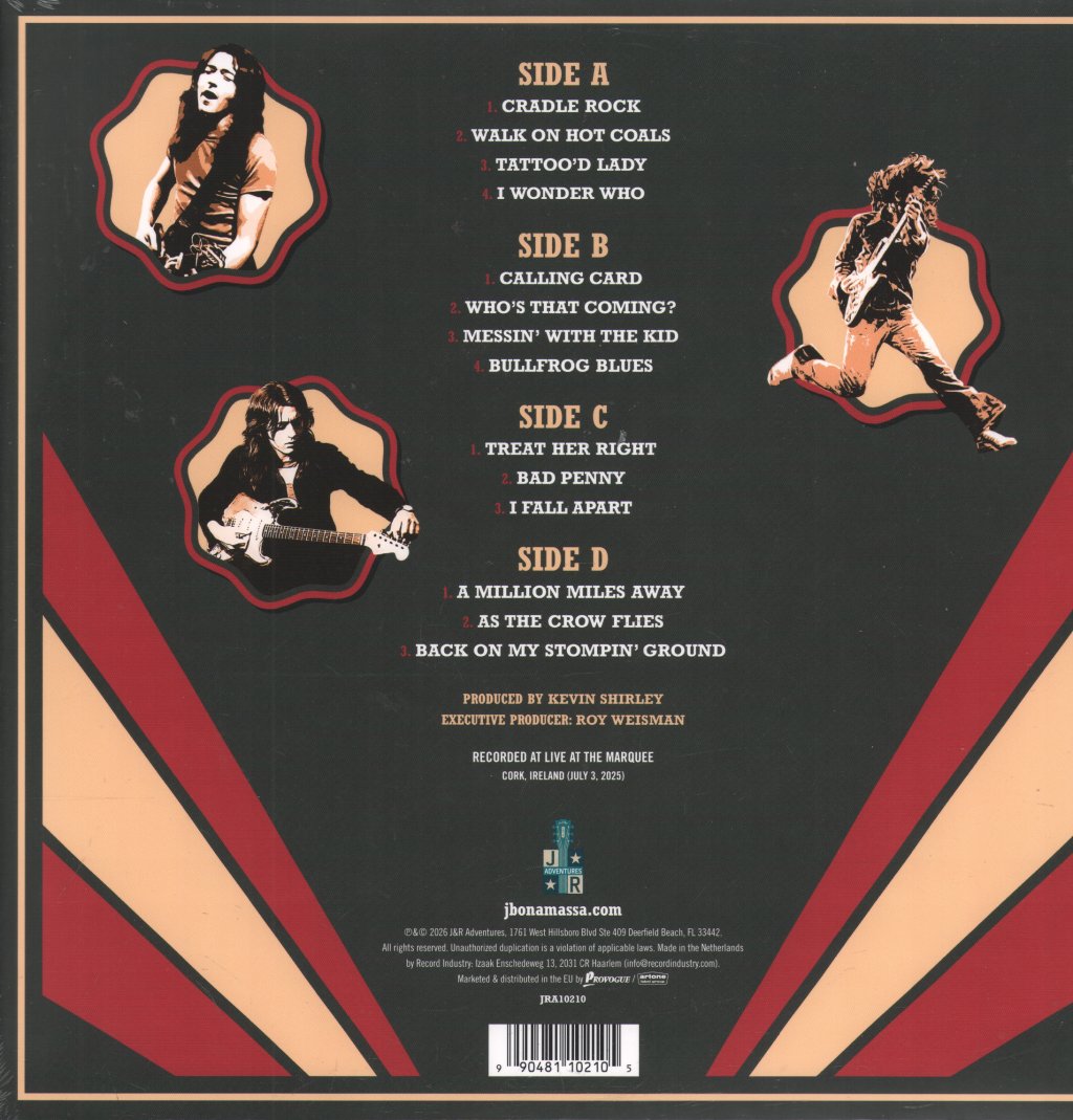 Joe Bonamassa - The Spirit of Rory: Live From Cork - Double Lp