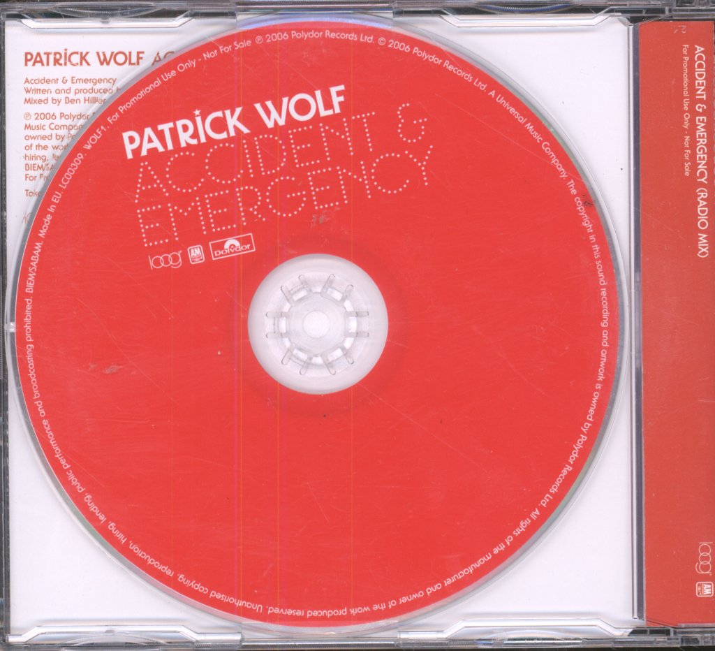 Patrick Wolf - Accident & Emergency - Cd